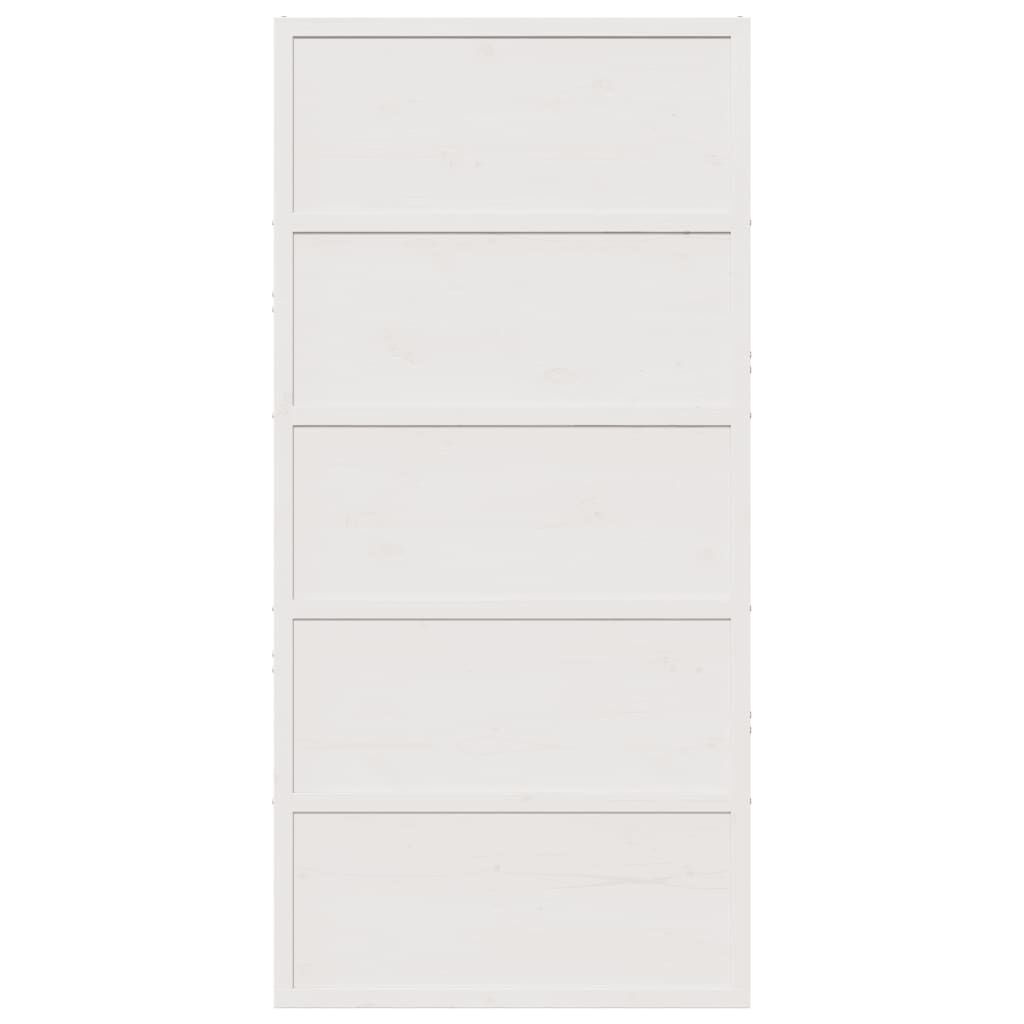 vidaXL Schuifdeur Grenenhout Wit 100x208cm - 35% Korting!