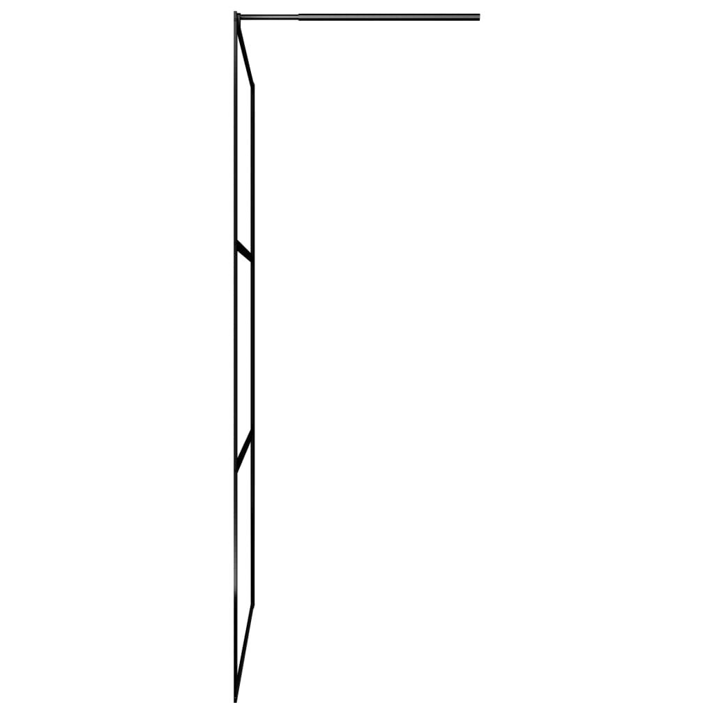 Inloopdouchewand 100x195cm Zwart - 35% Korting!