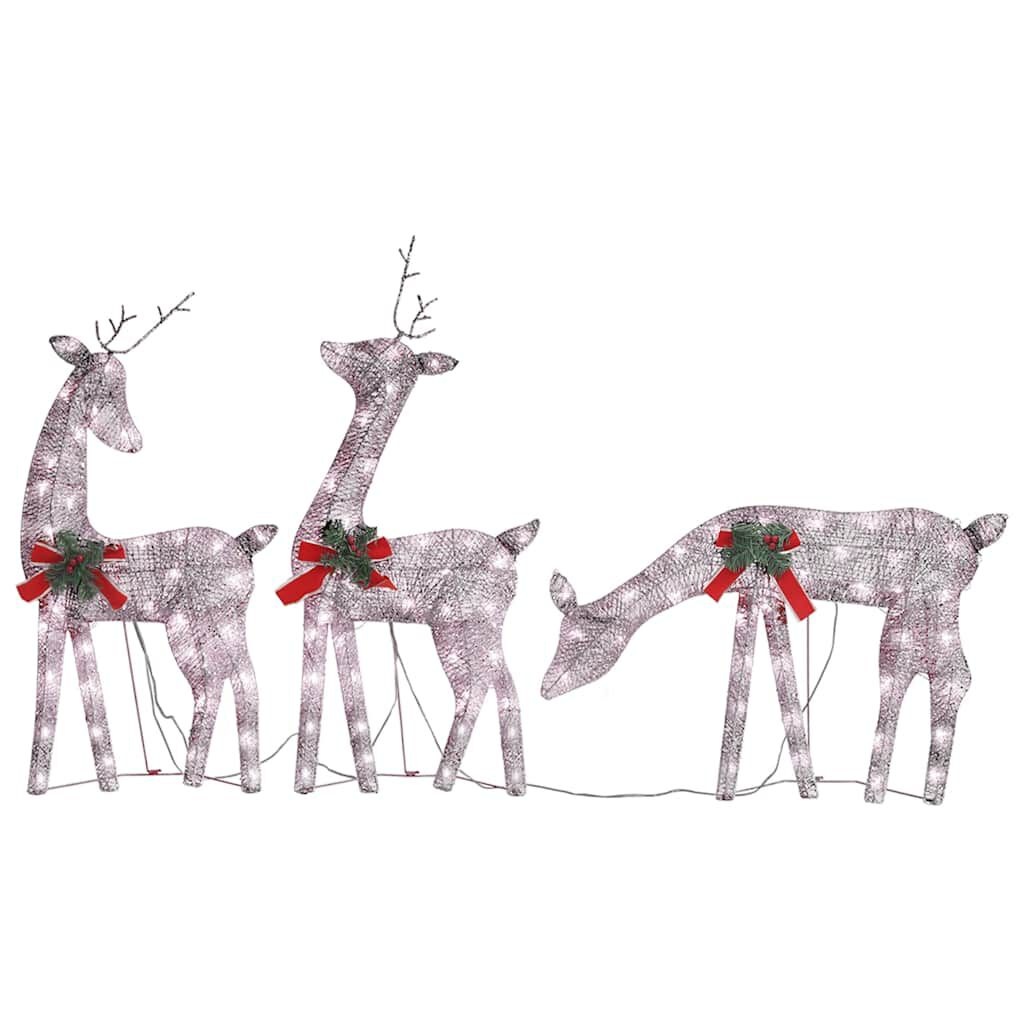 Kerst Rendierfamilie Goud - 270cm - Warm Wit - 42% Korting!
