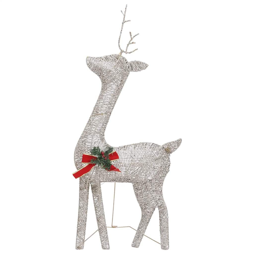 Kerst Rendierfamilie Goud - 270cm - Warm Wit - 42% Korting!