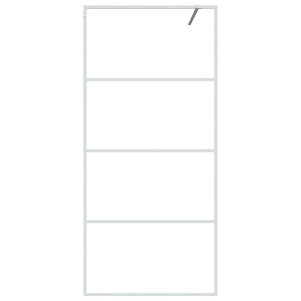 Inloopdouchewand 90x195cm Wit - 35% Korting!