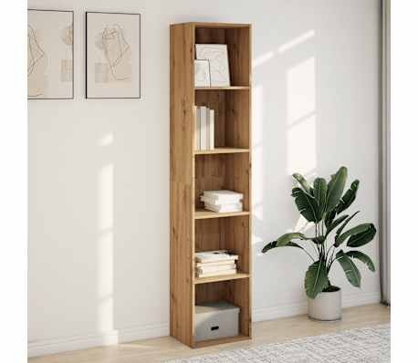 vidaXL Boekenkast Eiken - 42% Korting! 40x30x189cm