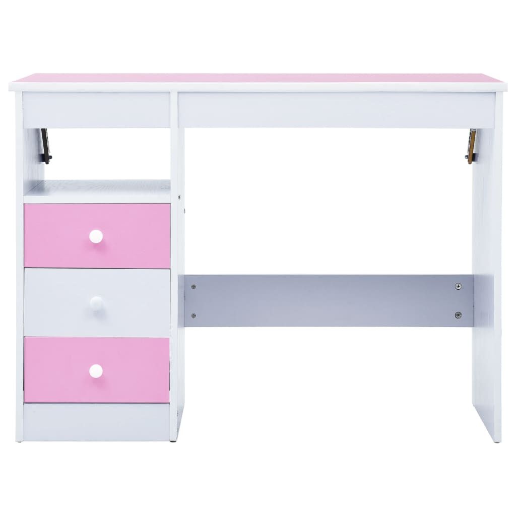 Kindertekentafel/-bureau Roze/Wit - Kantelbaar - 35% Korting!