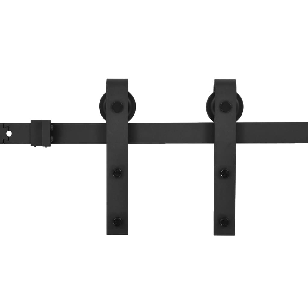 vidaXL Schuifdeur Systeem 200cm Zwart -35%! SKIEN