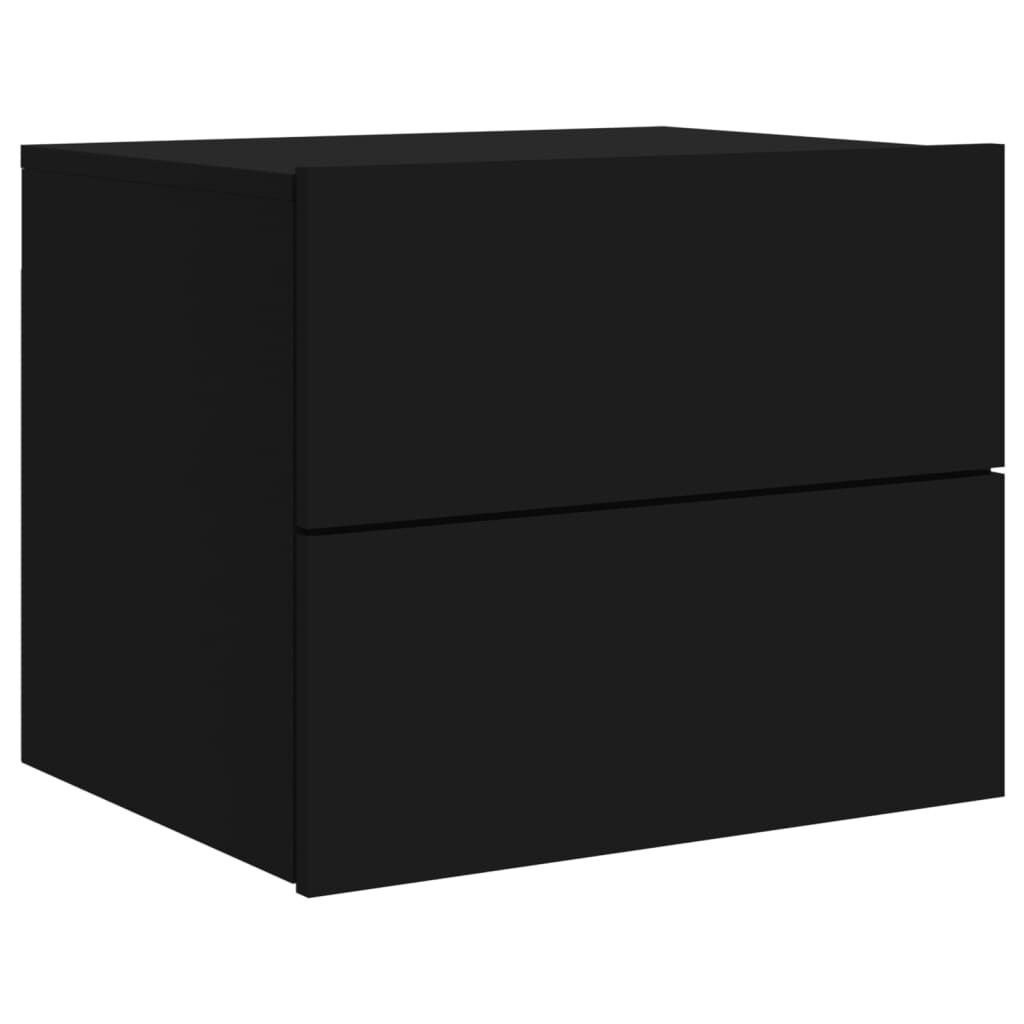 vidaXL Nachtkastjes LED Zwart (2x) - 42% Korting!