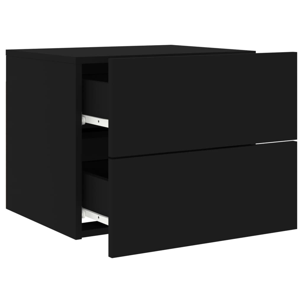 vidaXL Nachtkastjes LED Zwart (2x) - 42% Korting!