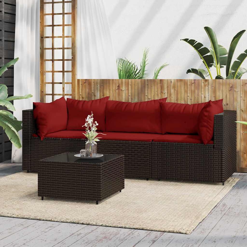VidaXL Loungeset Bruin 4-delig -45%! Beschadigd