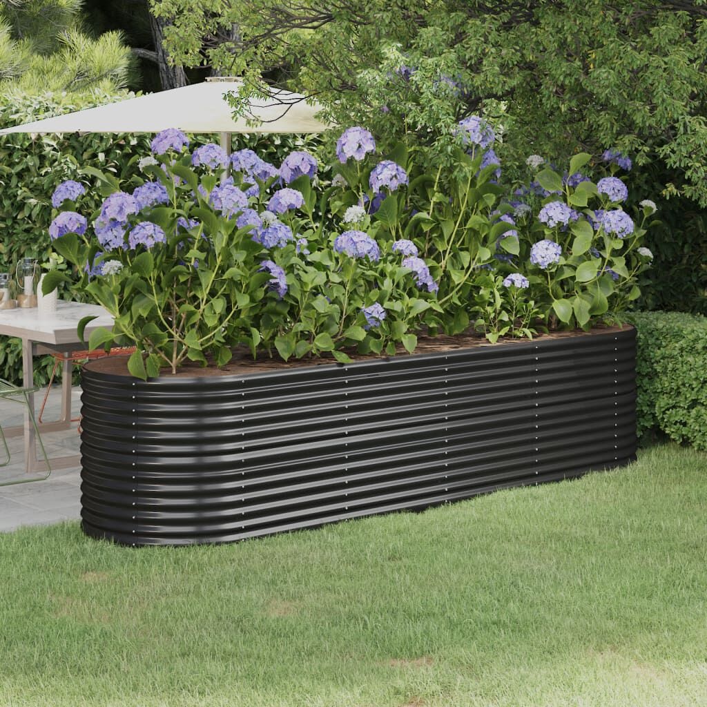 VidaXL Plantenbak Antraciet 296cm - 35% Korting!