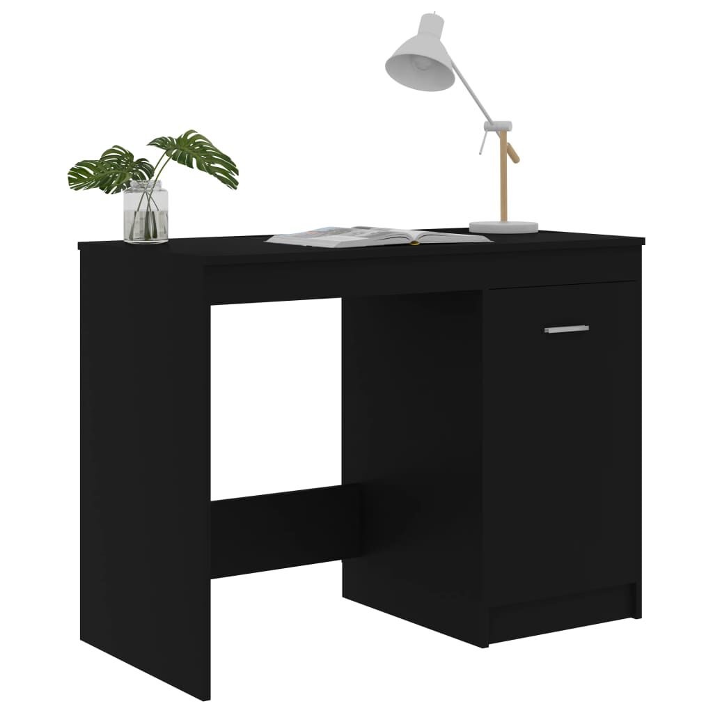 Bureau Zwart Bewerkt Hout 100cm - 35% Korting!
