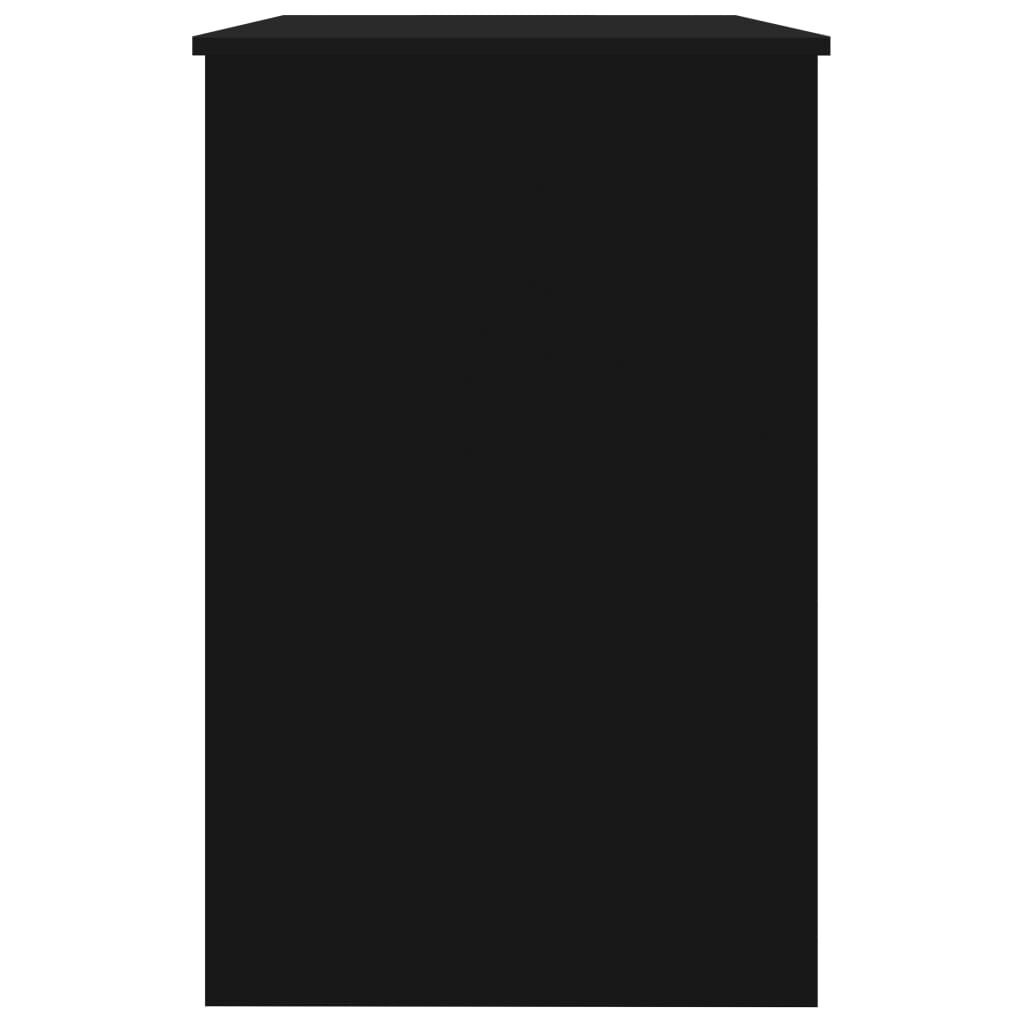 Bureau Zwart Bewerkt Hout 100cm - 35% Korting!