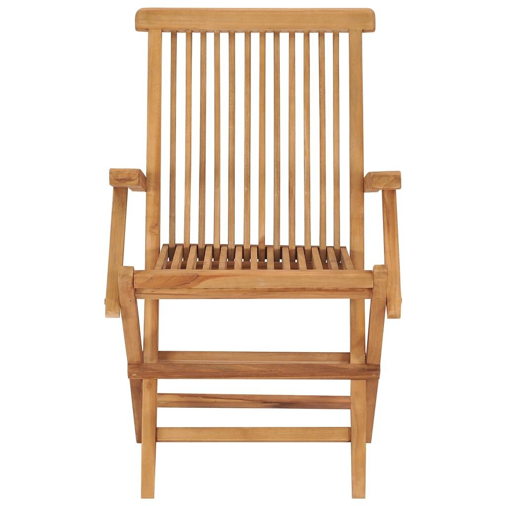 vidaXL Tuinstoelen (3 st) Teakhout - Inklapbaar! 35% Korting!