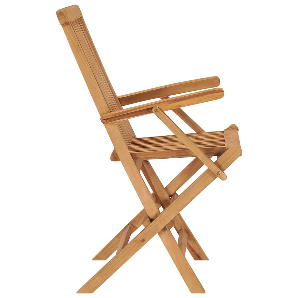 vidaXL Tuinstoelen (3 st) Teakhout - Inklapbaar! 35% Korting!
