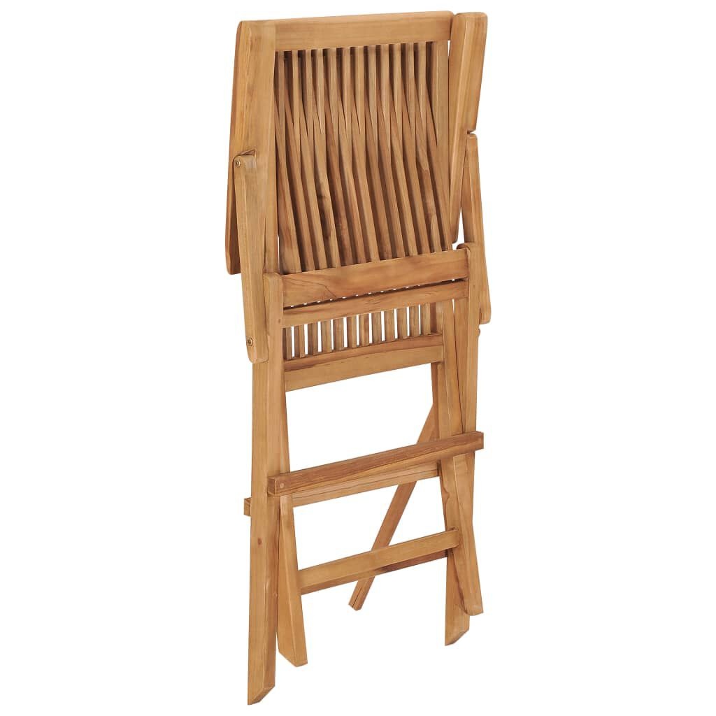 vidaXL Tuinstoelen (3 st) Teakhout - Inklapbaar! 35% Korting!