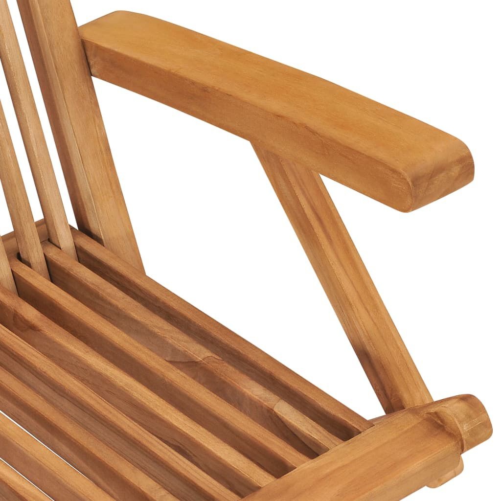 vidaXL Tuinstoelen (3 st) Teakhout - Inklapbaar! 35% Korting!