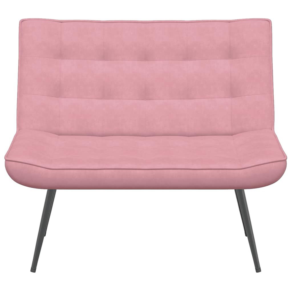 vidaXL Fluweel Bankje Roze 110cm - Nieuwstaat! 35% Korting