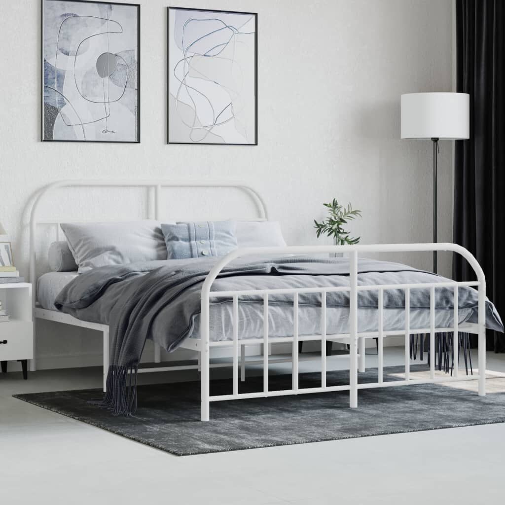 VidaXL Bedframe Wit 140x190 - 35% Korting! (Retour)
