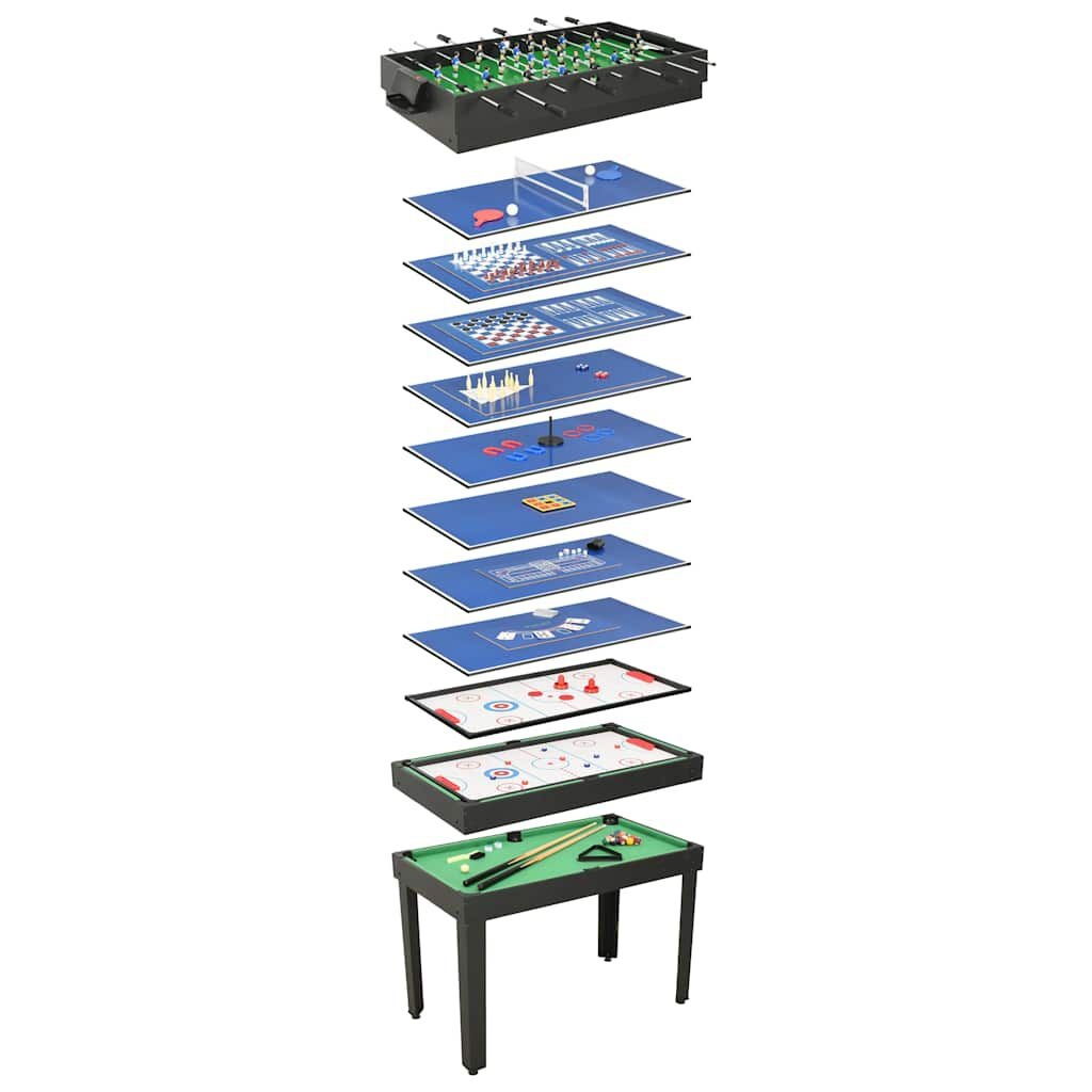 VidaXL 15-in-1 Multispeeltafel Zwart - 35% Korting!