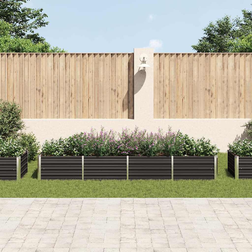 vidaXL Verhoogde Plantenbak 320cm Antraciet - 35% Korting!