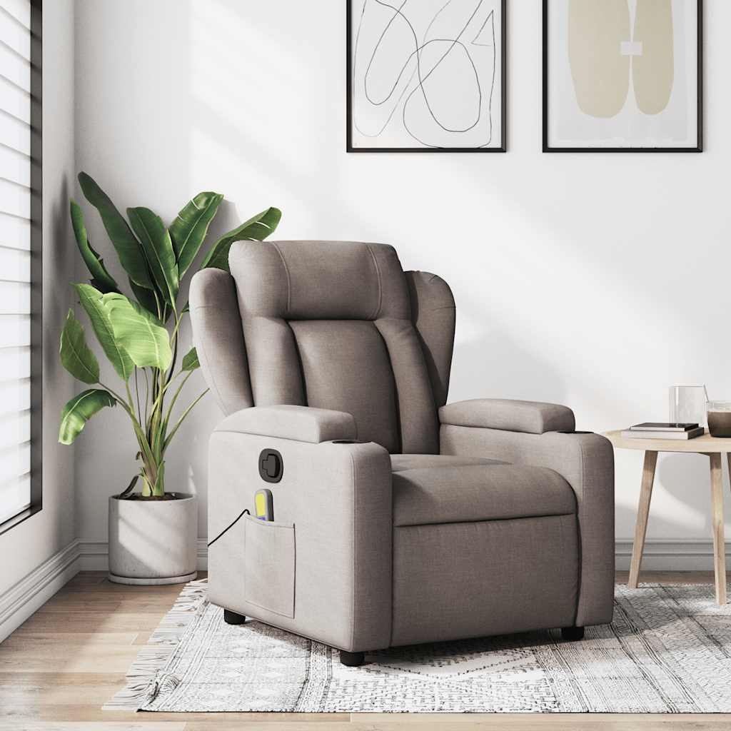 Massagestoel Taupe - Verstelbaar & Comfortabel - 35% Korting!