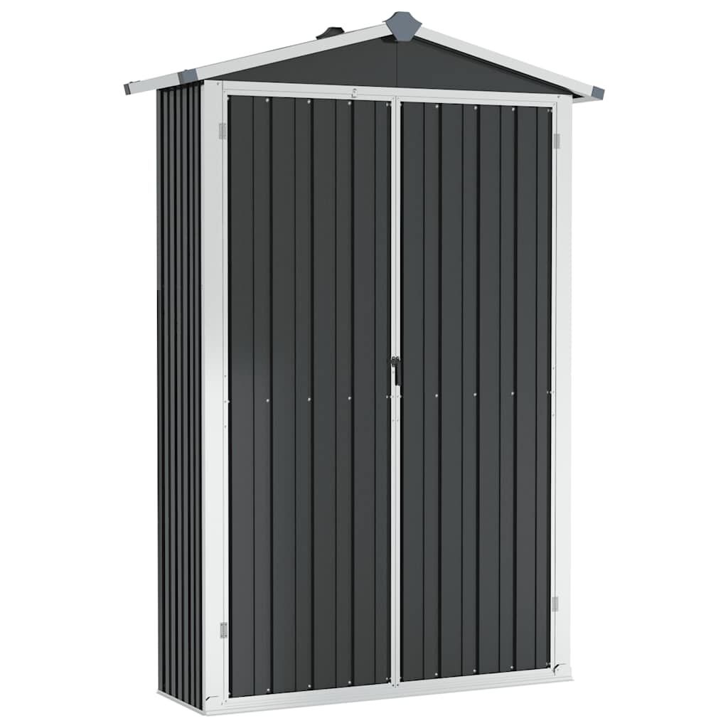 Tuinschuur Gegalvaniseerd Staal Grijs - 116x45x175cm - 35% Korting!