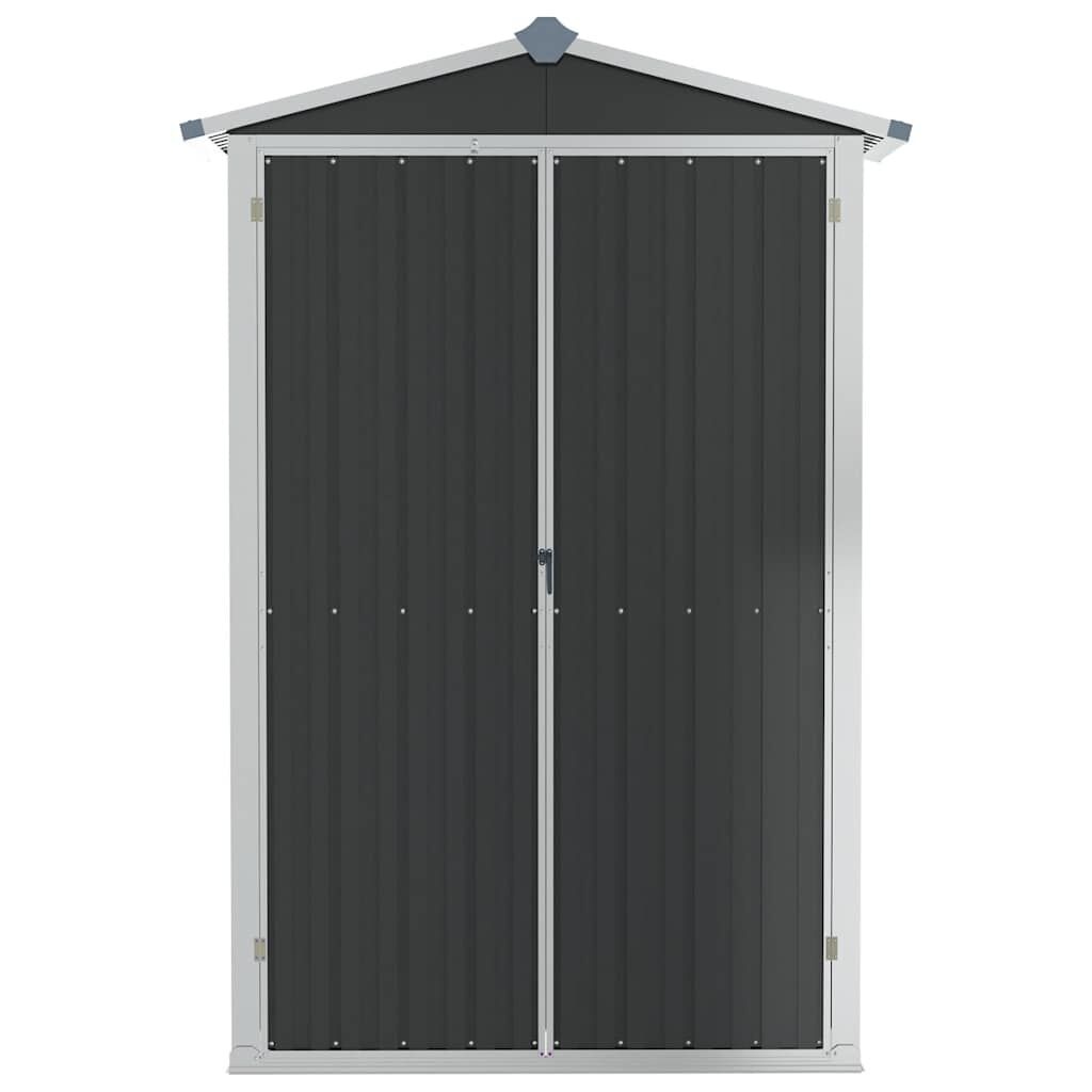 Tuinschuur Gegalvaniseerd Staal Grijs - 116x45x175cm - 35% Korting!