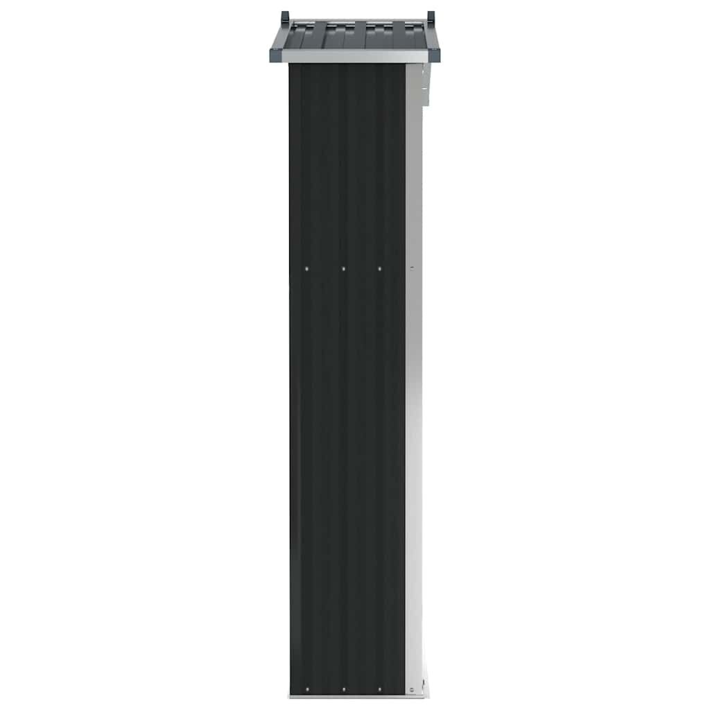 Tuinschuur Gegalvaniseerd Staal Grijs - 116x45x175cm - 35% Korting!