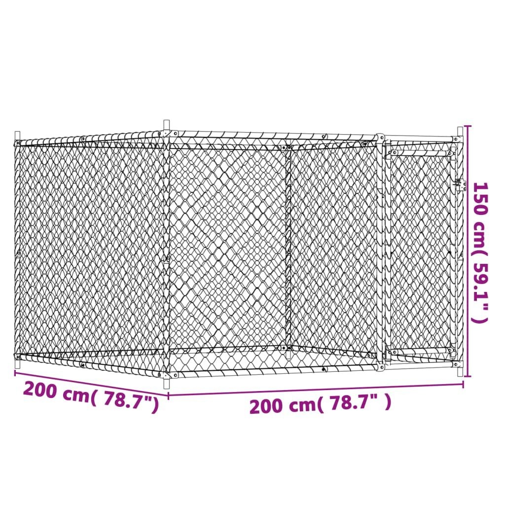 Hondenhok Gegalvaniseerd Staal 2x2m - 35% Korting!
