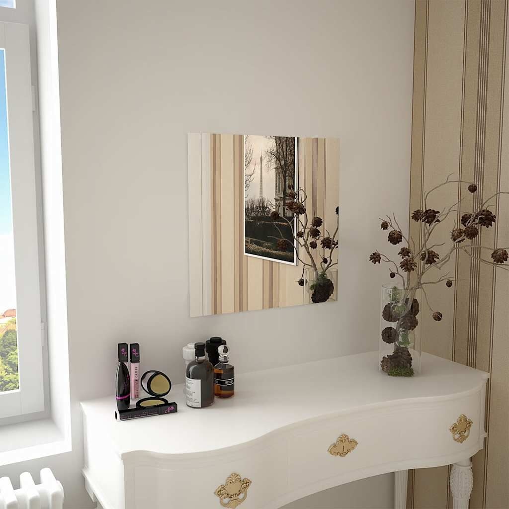 vidaXL Wandspiegel Vierkant 50x50 cm - 35% Korting!