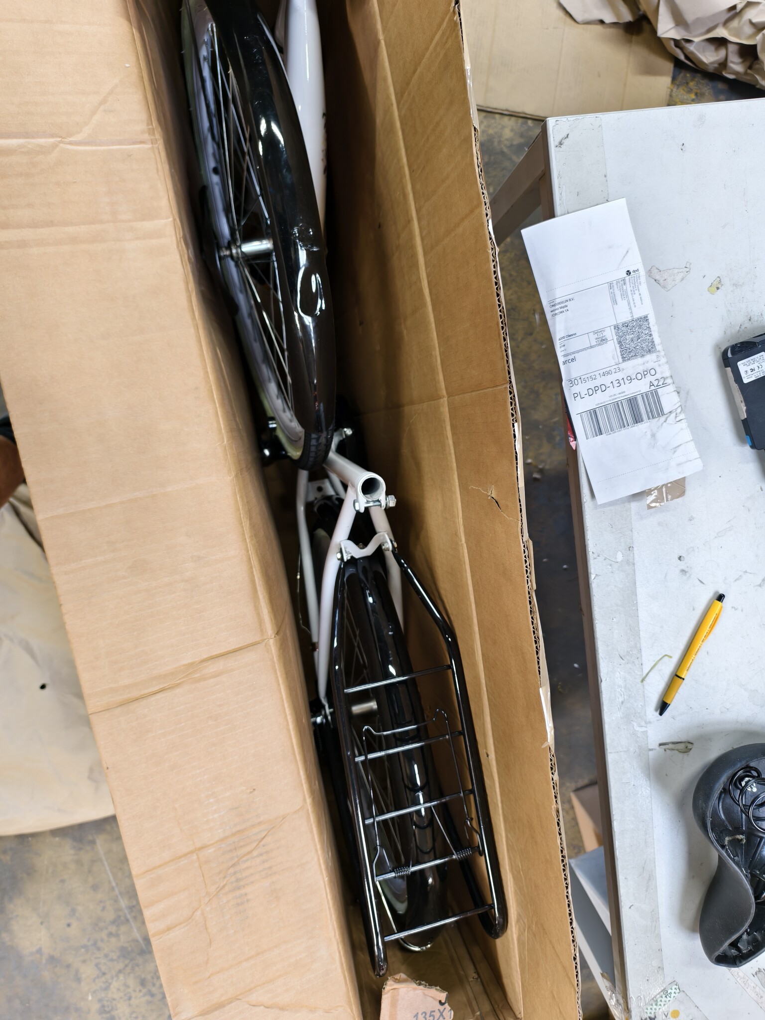 Meisjesfiets 26 inch Zwart/Wit - 60% Korting! (Defecte Rem)