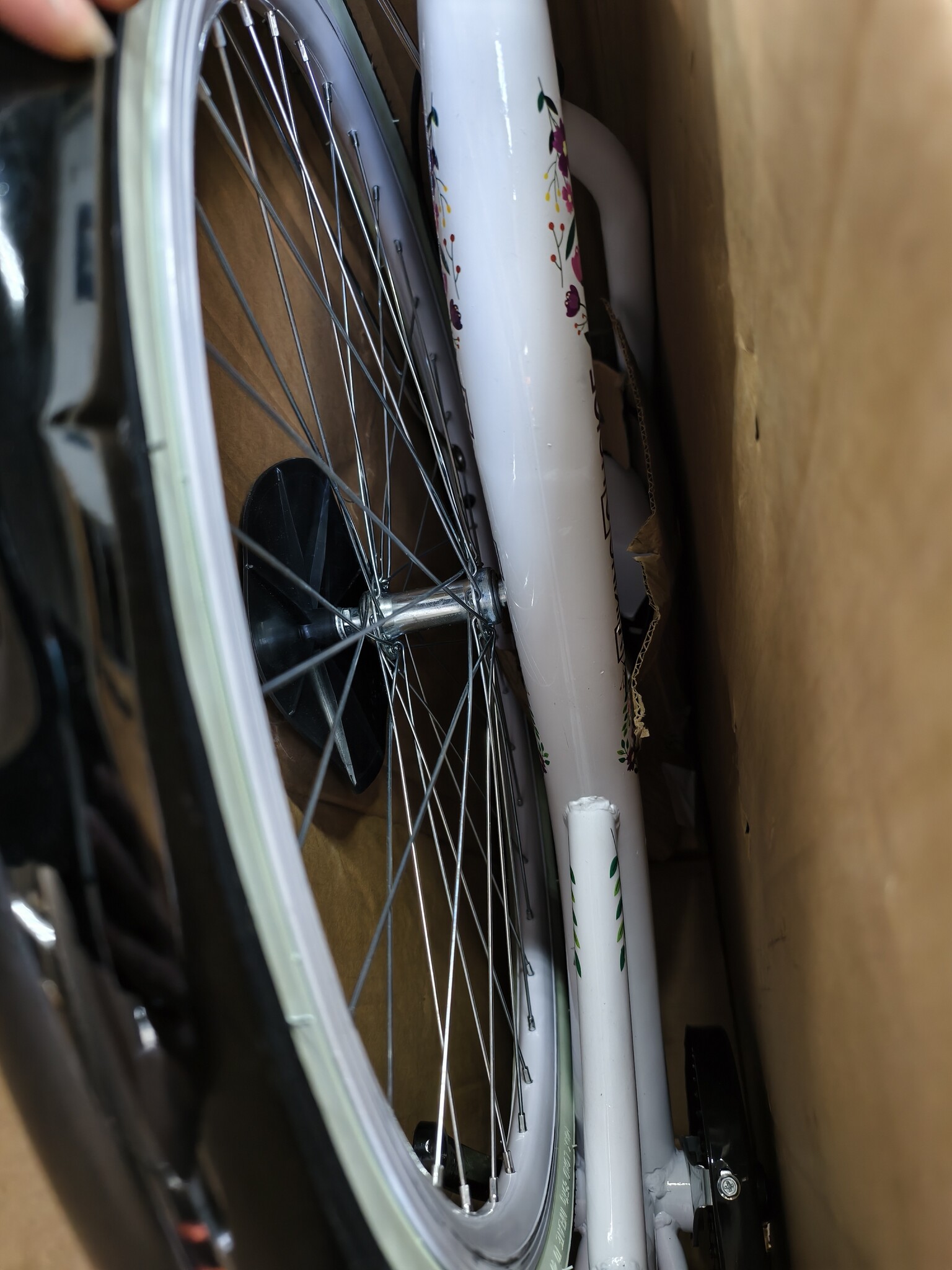 Meisjesfiets 26 inch Zwart/Wit - 60% Korting! (Defecte Rem)