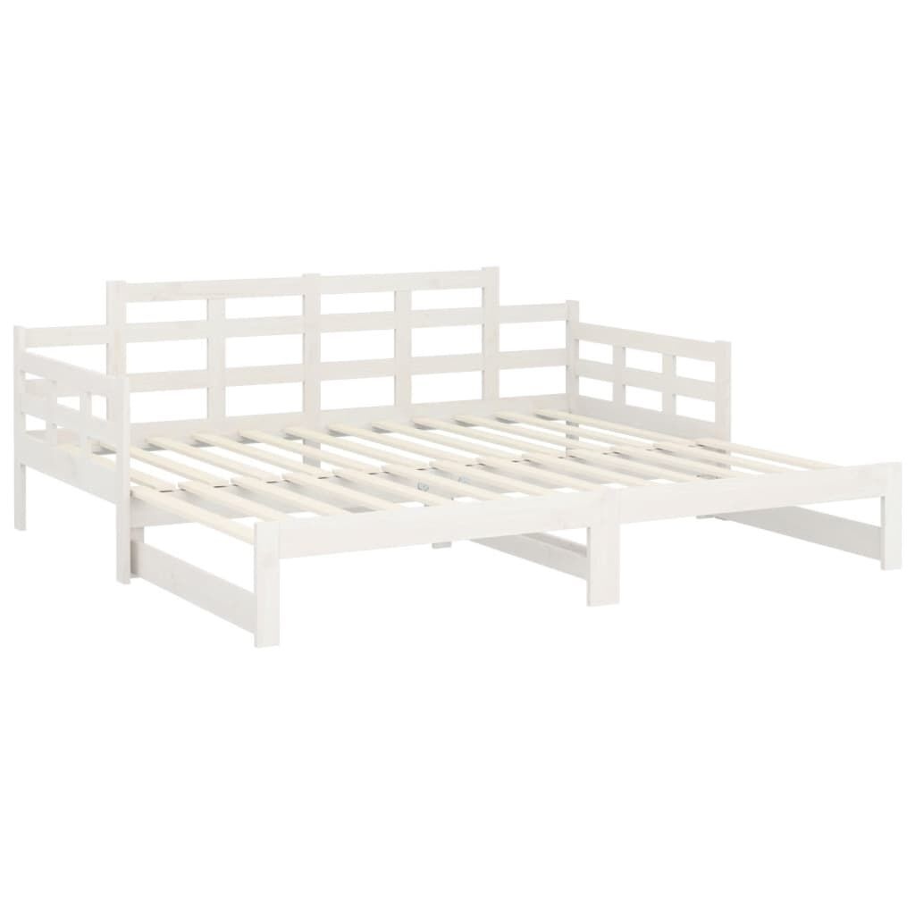 vidaXL Slaapbank Grenenhout Wit 2x90x190cm - 35% Korting!