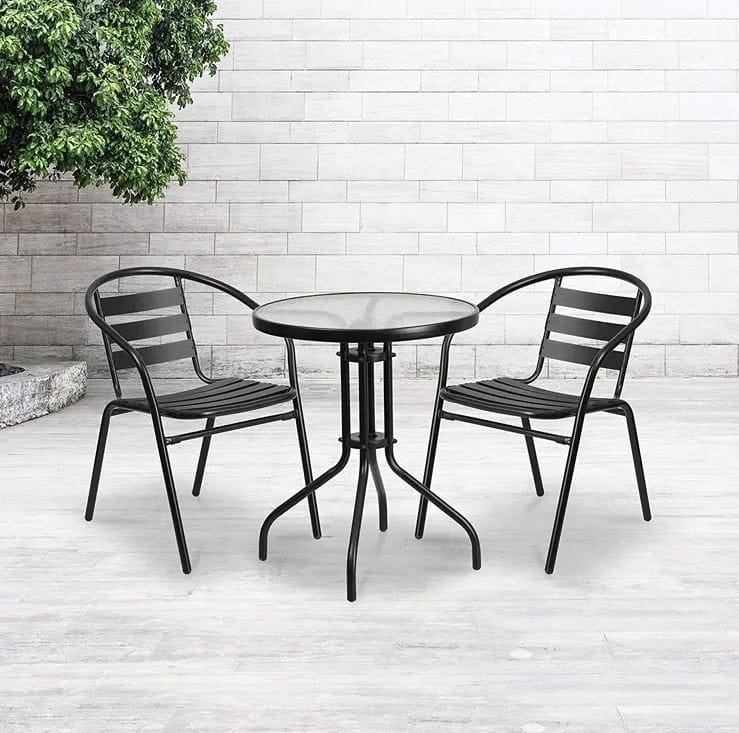 Terrastafel Glas 60cm - Modern Design - 55% Korting!