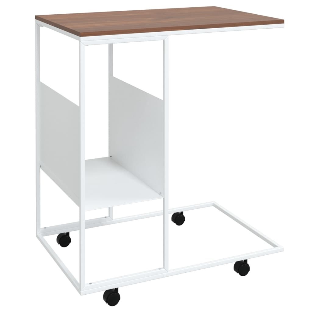 vidaXL Bijzettafel Wit - 55x36x63,5cm - 35% Korting!