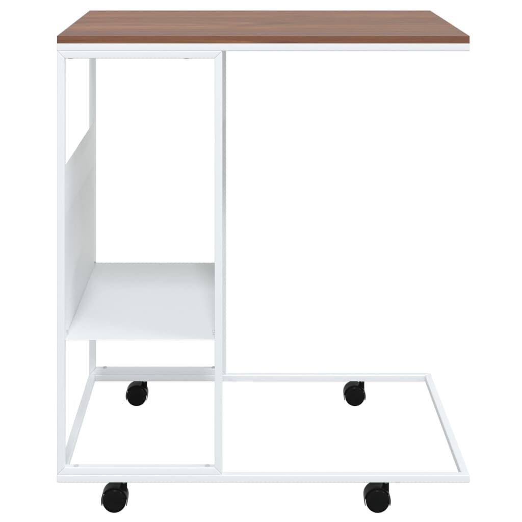 vidaXL Bijzettafel Wit - 55x36x63,5cm - 35% Korting!