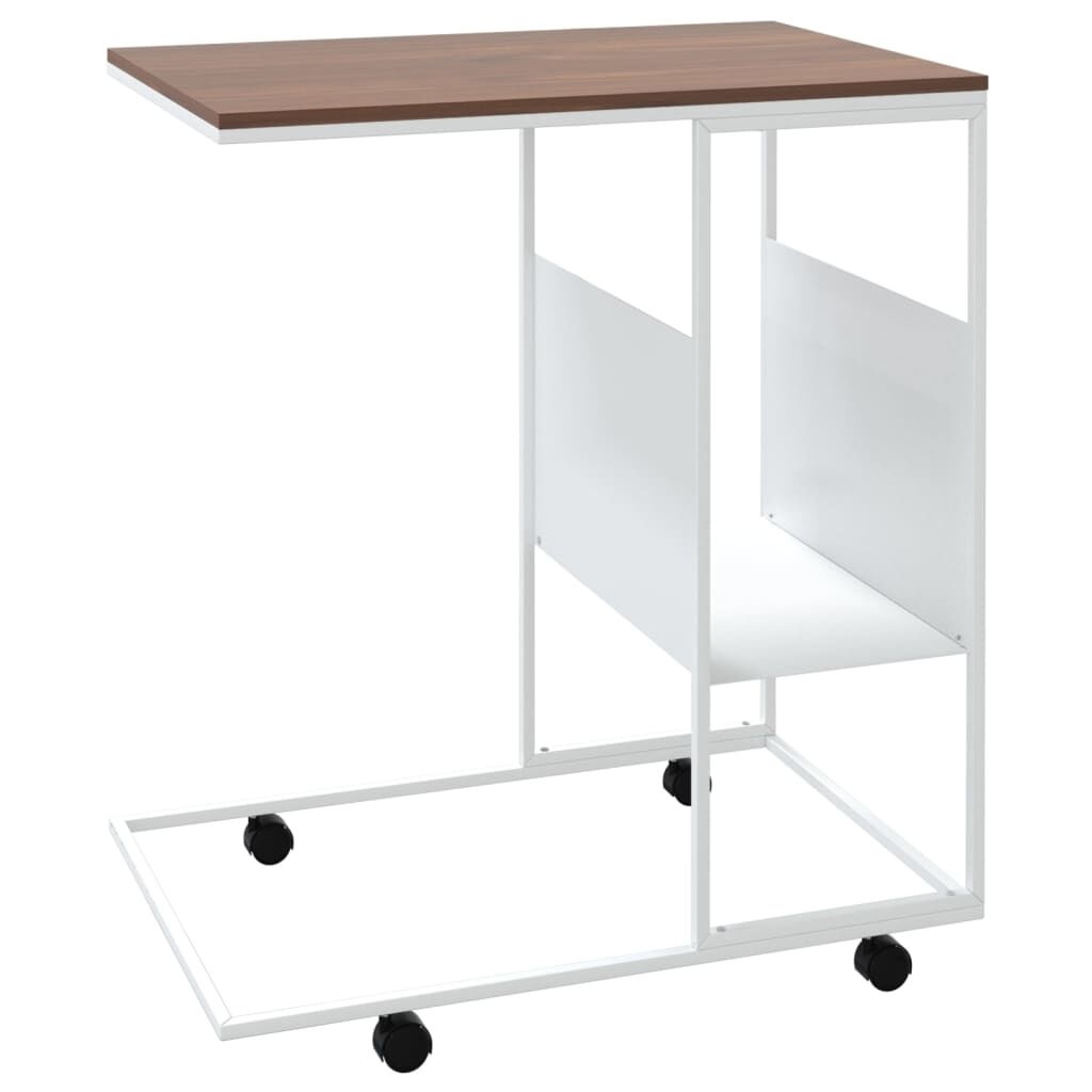 vidaXL Bijzettafel Wit - 55x36x63,5cm - 35% Korting!
