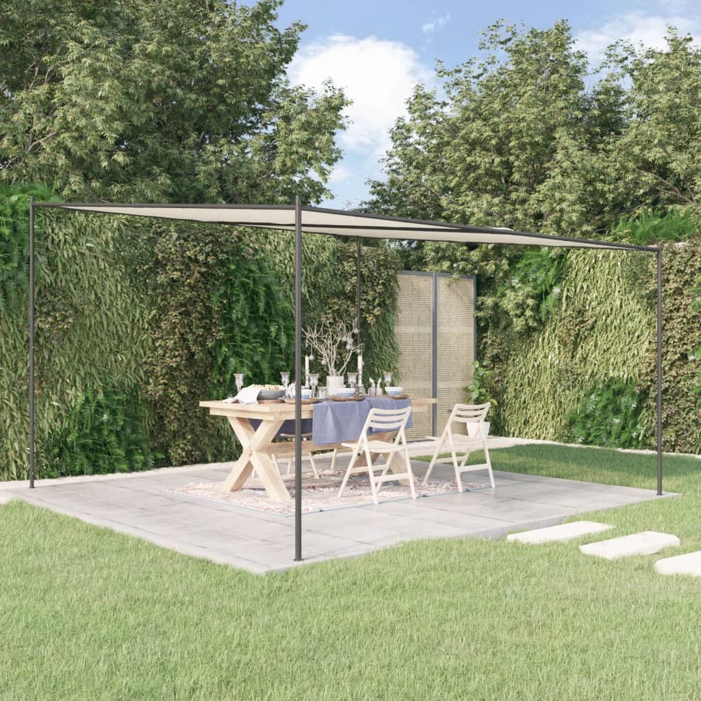 vidaXL Prieel 4x4m Wit - 35% Korting! Zo Goed Als Nieuw