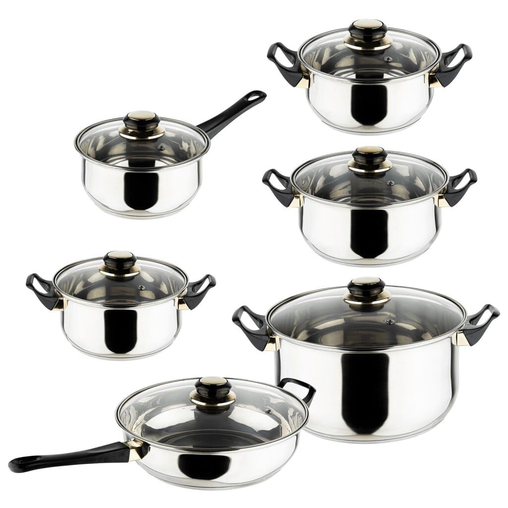 HI 12-delige Kookset RVS -35% Korting!