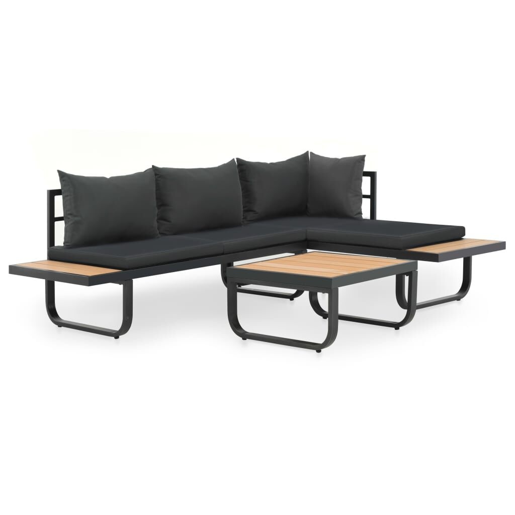 Tuinhoekbankset vidaXL (2-dlg) met kussens -35%