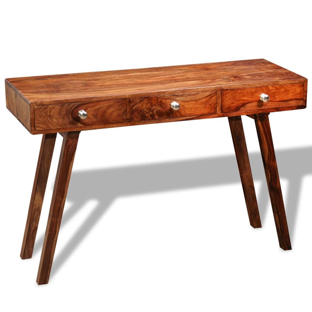 Sheesham Wandtafel met 3 Lades - 35% Korting!