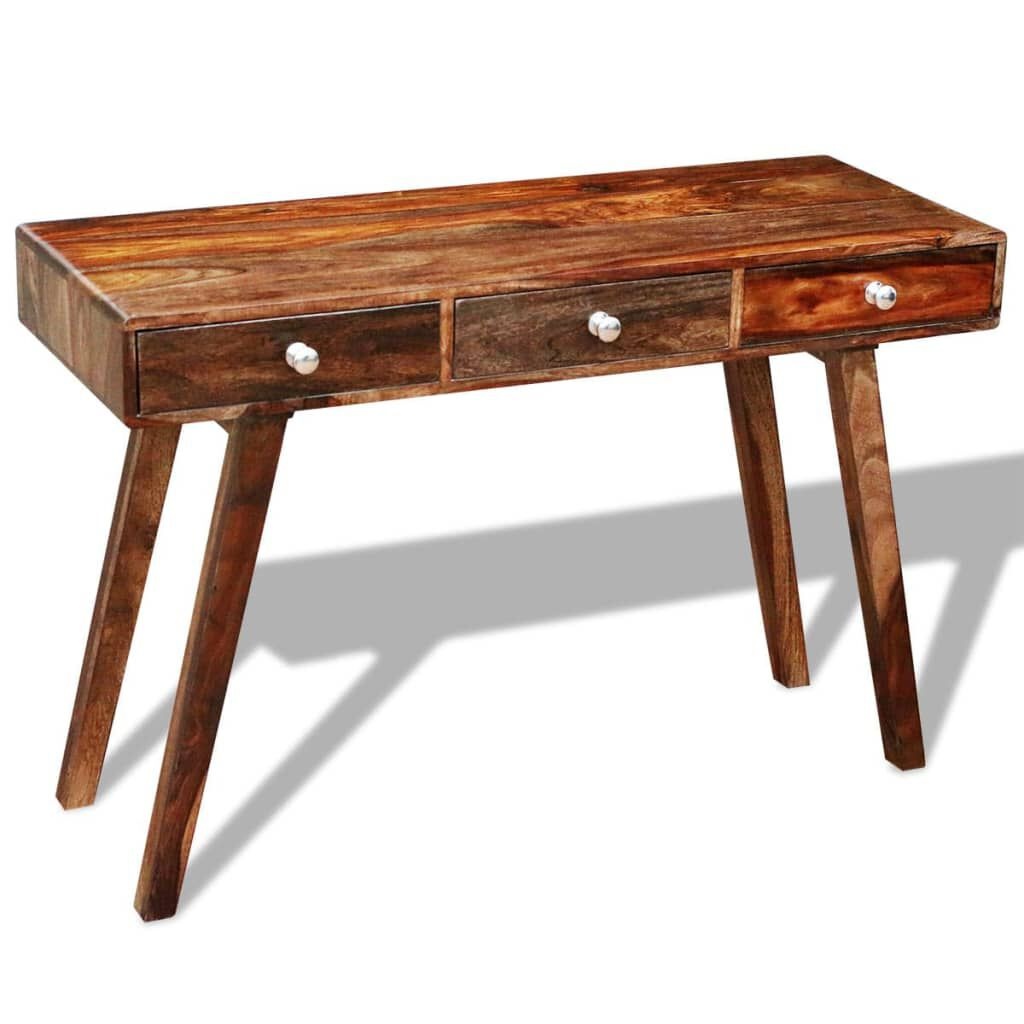 Sheesham Wandtafel met 3 Lades - 35% Korting!