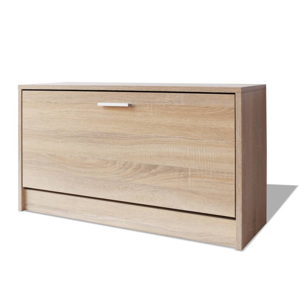 Schoenenbank Eiken - 80cm - Nu 42% Korting!