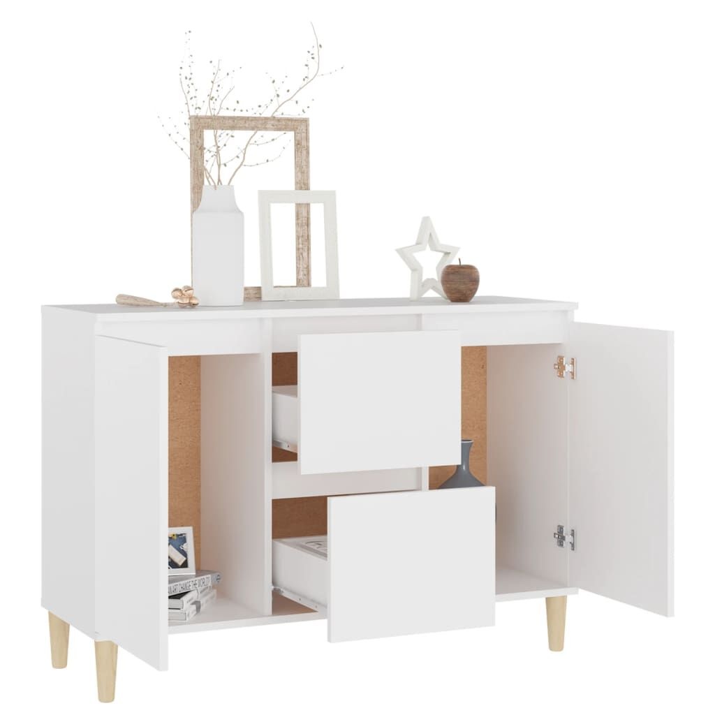 Dressoir Wit Hout 101cm - Slechts 1! 35% Korting!
