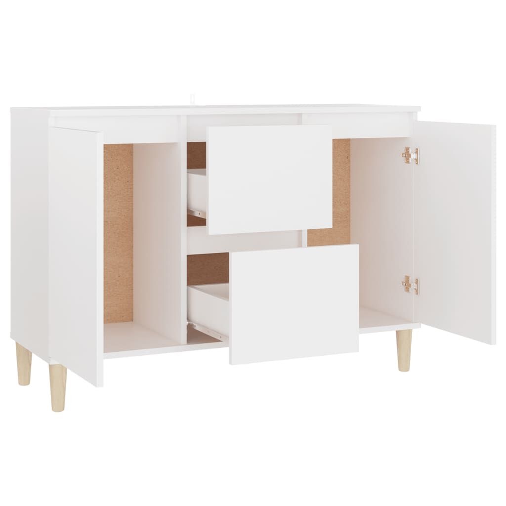 Dressoir Wit Hout 101cm - Slechts 1! 35% Korting!