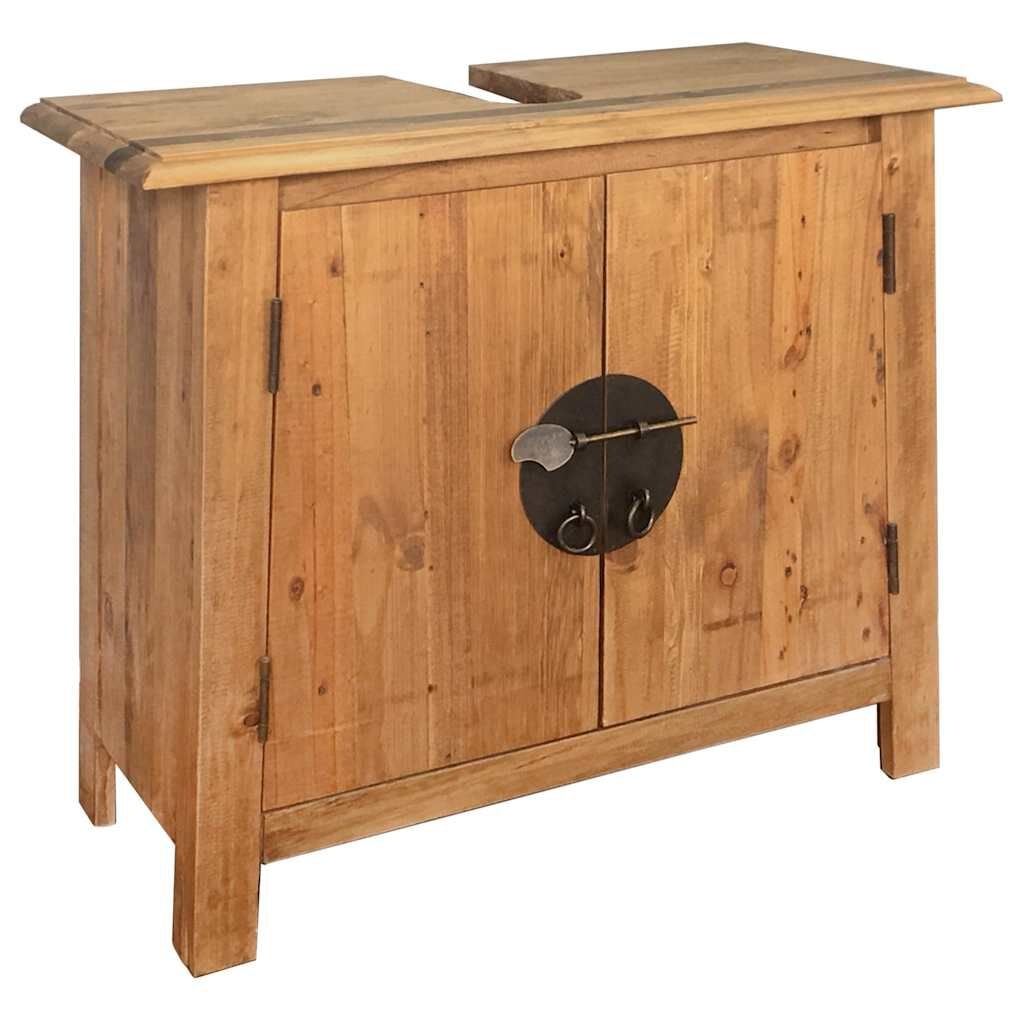 vidaXL Wastafelkast Grenenhout 70cm - 35% Korting!
