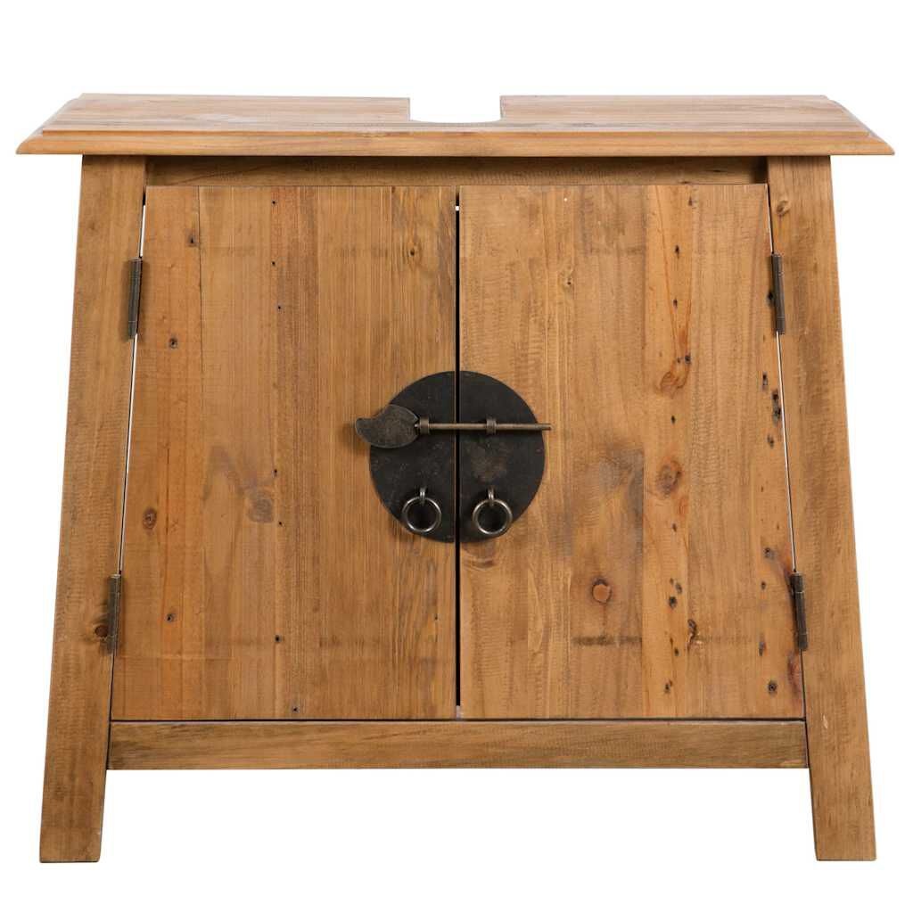 vidaXL Wastafelkast Grenenhout 70cm - 35% Korting!