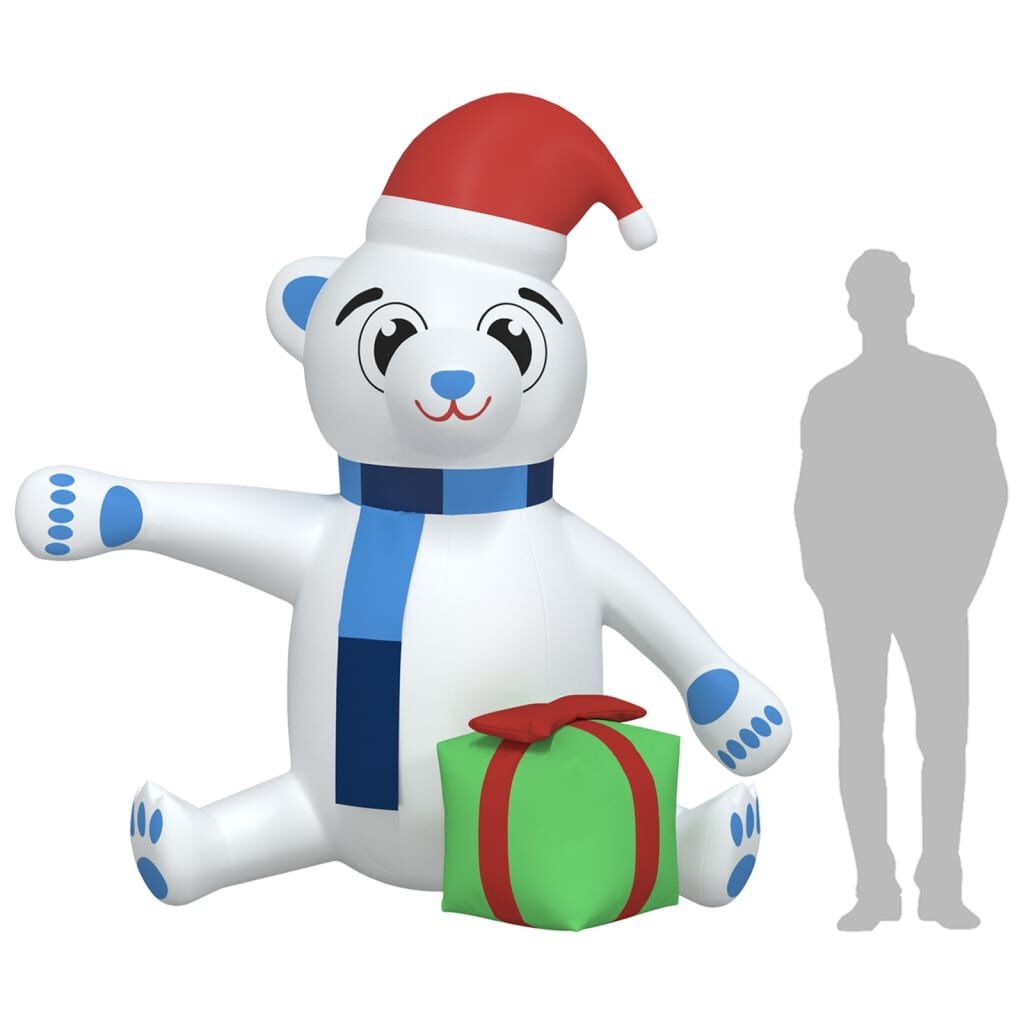 Kerstbeer Opblaasbaar met LED's 240cm - 42% Korting!