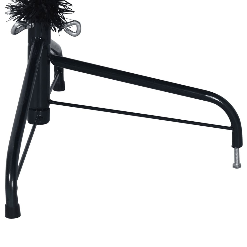 Zwarte Halve Kunstkerstboom 240cm - 42% Korting!