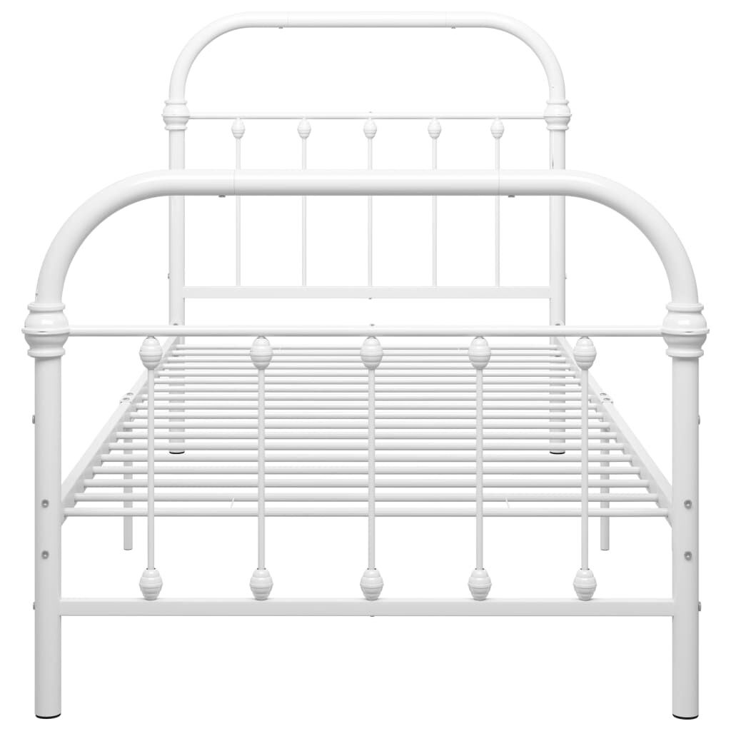VidaXL Bedframe Metaal Wit 90x200 cm - 35% Korting!