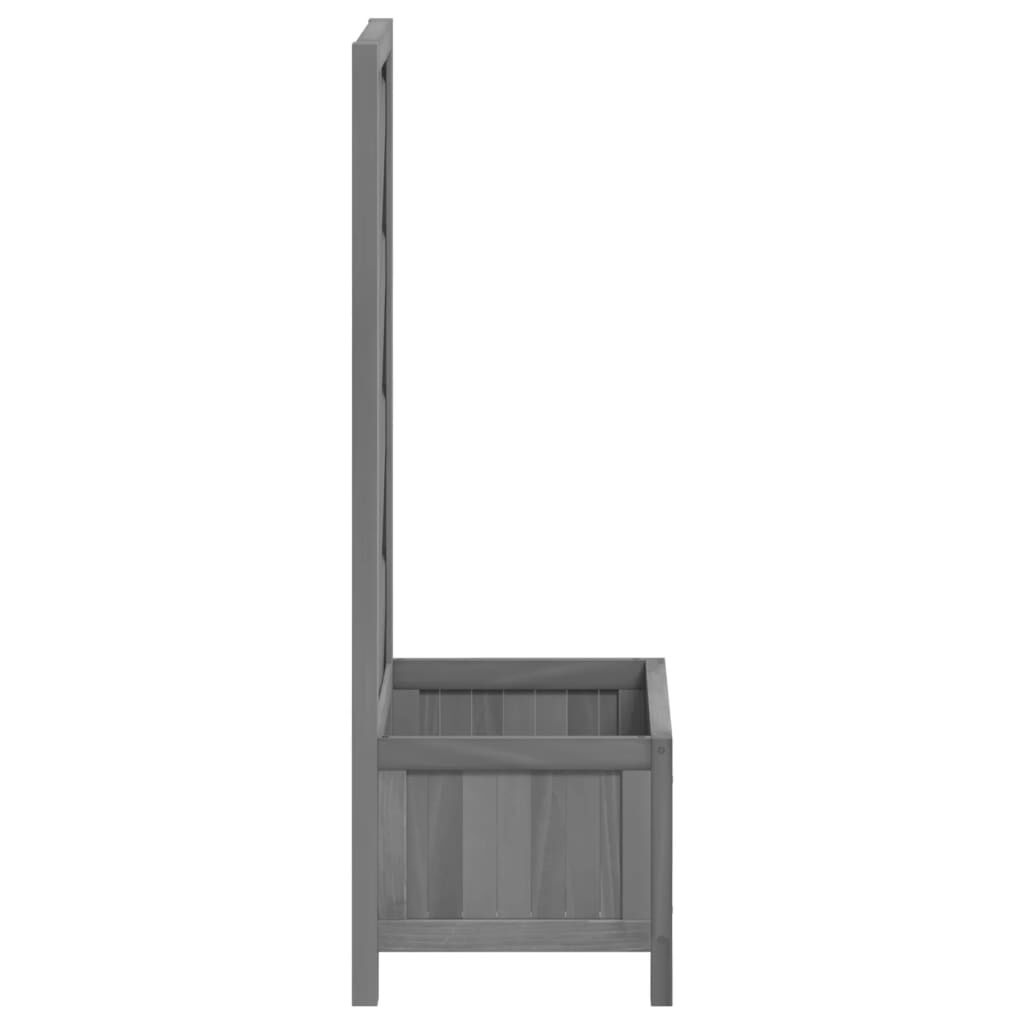 VidaXL Plantenbak met Latwerk Vurenhout Grijs -35%