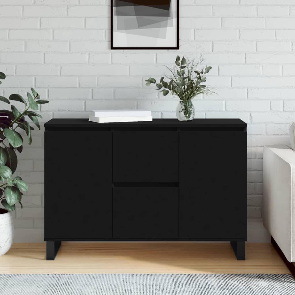 vidaXL Dressoir Zwart 104cm - 35% Korting!
